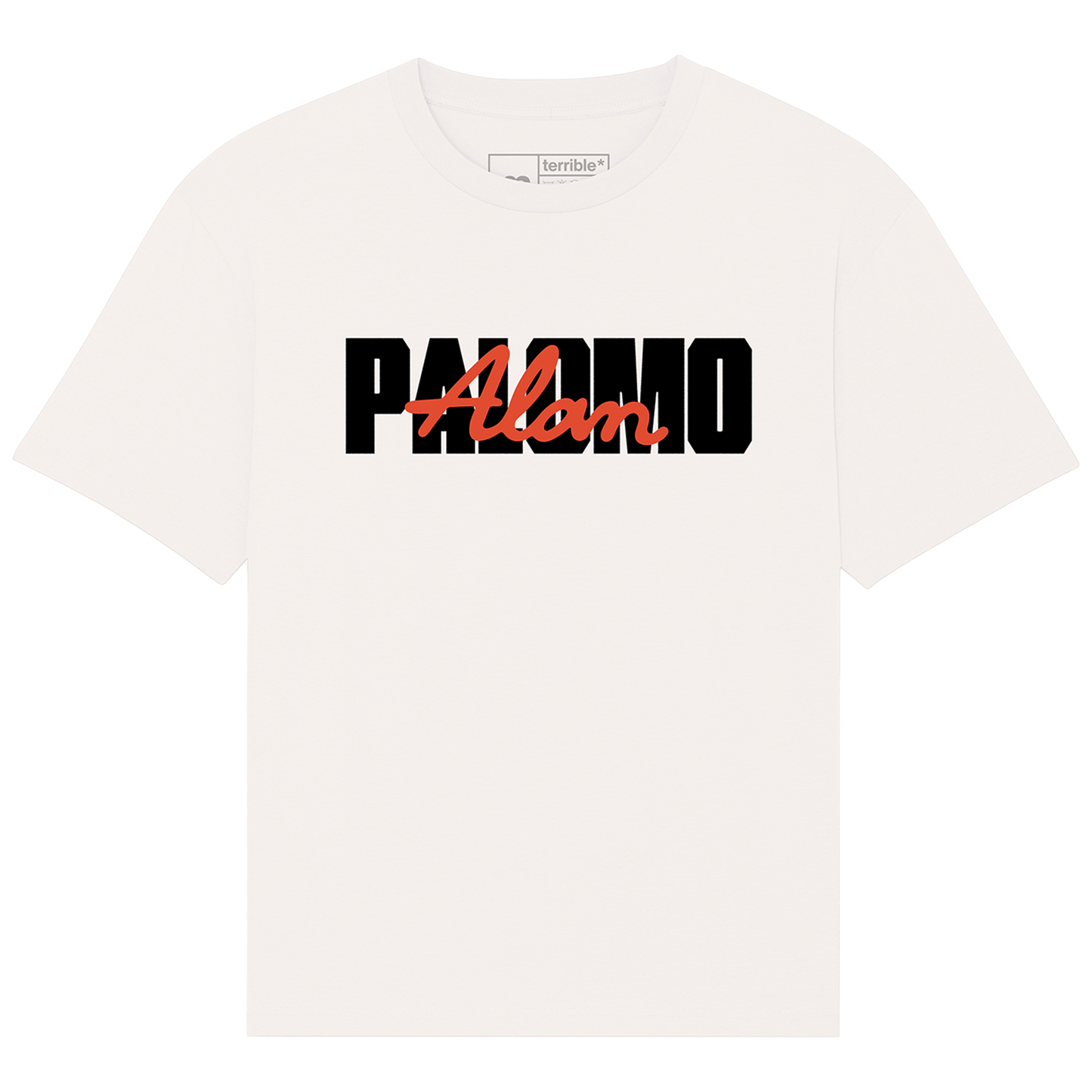 'Alan Palomo' Logo T-Shirt (Off-White) UK