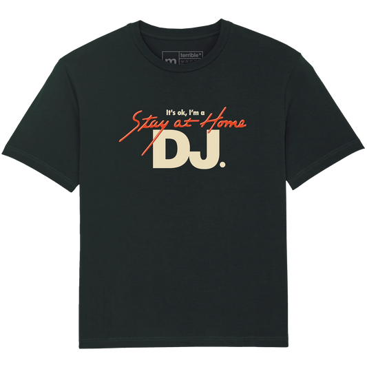 'Stay at Home DJ' T-Shirt (Black) (US)
